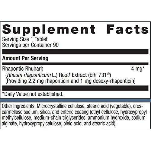 Metagenics Estrovera - Plant Derived Menopause Hot Flash Relief, Formulated with Rhubarb Root Extract to Help Relieve Hot Flashes, Night Sweats and Sleep Disturbances, 90 Tablets, 3 Month Supply - The Oasis of Health