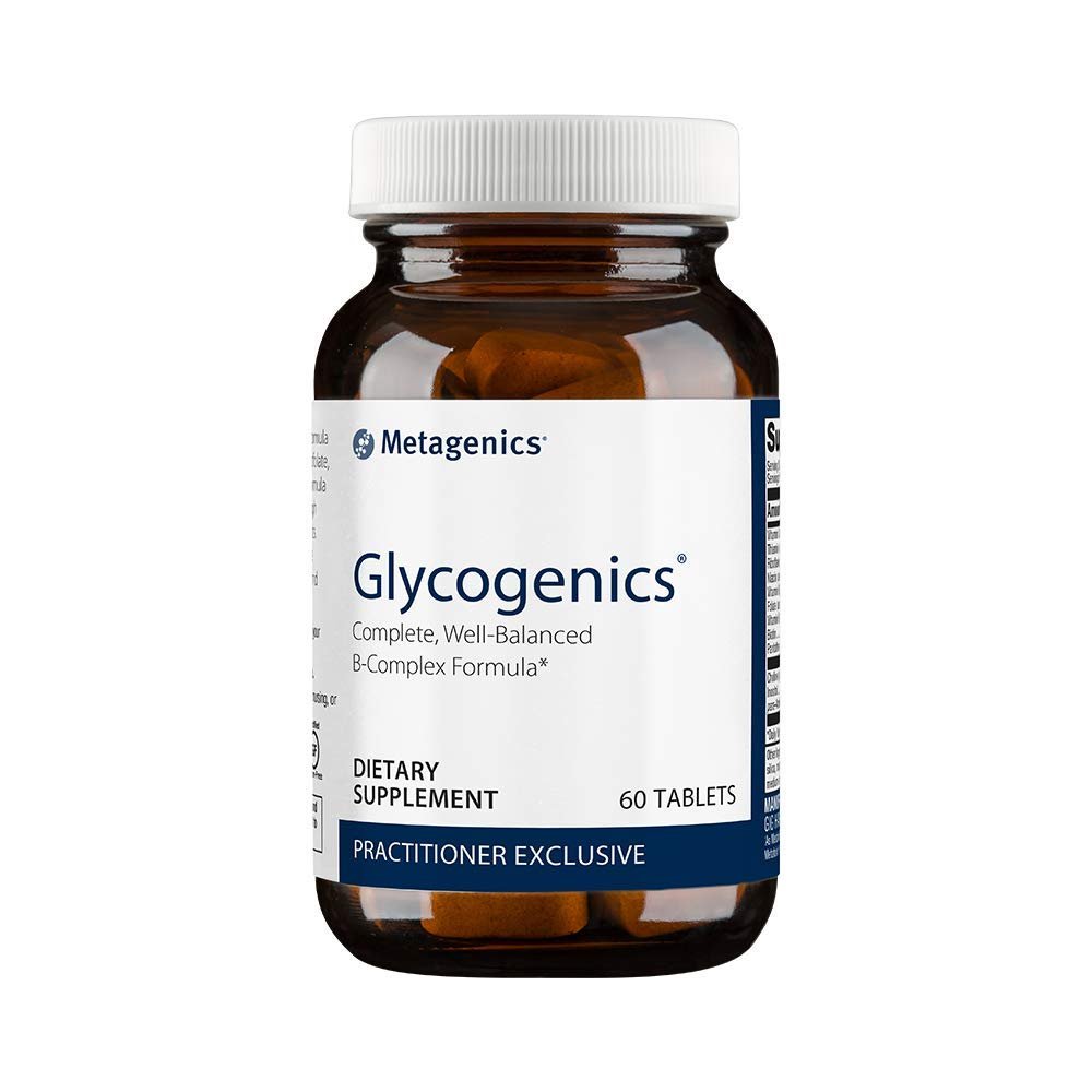 Metagenics Glycogenics - Complete, Well - Balanced B - Complex Formula - 60 Servings - The Oasis of Health