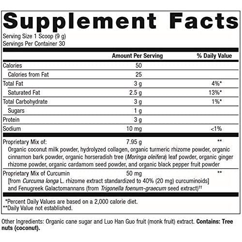 Metagenics - Golden Fusion, Highly Bioavailable Curcumin and Grass - Fed? Collagen Peptides, 30 Servings - The Oasis of Health