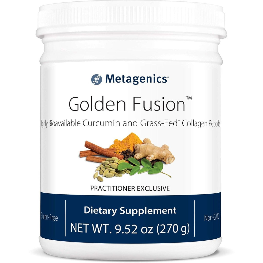 Metagenics - Golden Fusion, Highly Bioavailable Curcumin and Grass - Fed? Collagen Peptides, 30 Servings - The Oasis of Health