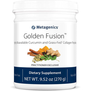 Metagenics - Golden Fusion, Highly Bioavailable Curcumin and Grass - Fed? Collagen Peptides, 30 Servings - The Oasis of Health
