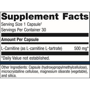 Metagenics L - Carnitine - Support for Fat Metabolism* | 30 Count - The Oasis of Health