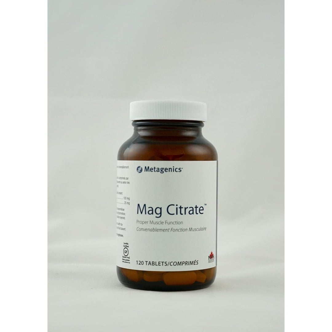 Metagenics Mag Citrate, Magnesium Citrate Supplement with Calcium to Help Support Healthy Muscle Function - 30 Servings - The Oasis of Health