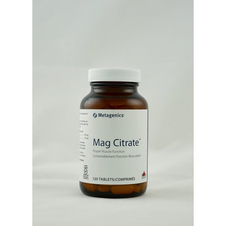 Metagenics Mag Citrate, Magnesium Citrate Supplement with Calcium to Help Support Healthy Muscle Function - 30 Servings - The Oasis of Health