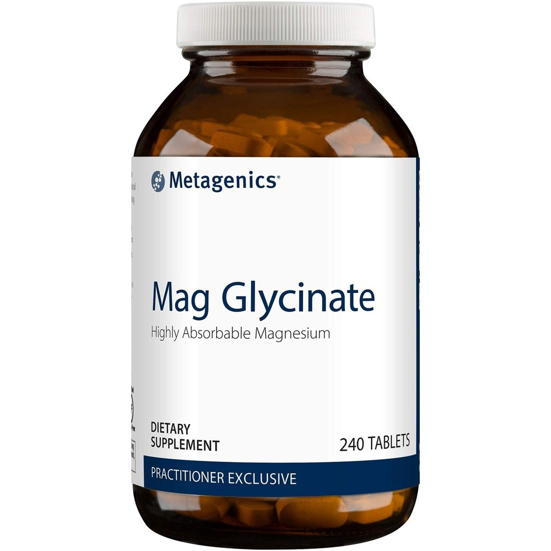Metagenics Mag Glycinate - Highly Absorbable Magnesium Glycinate 100mg Supplement for Muscle Relaxation Support and Nervous System Health - 240 Count - The Oasis of Health