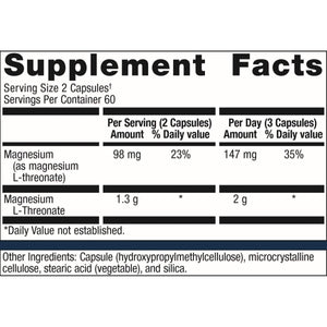 Metagenics Mag L - Threonate - Designed to Help Support Cognitive Health* | 120 Count - The Oasis of Health