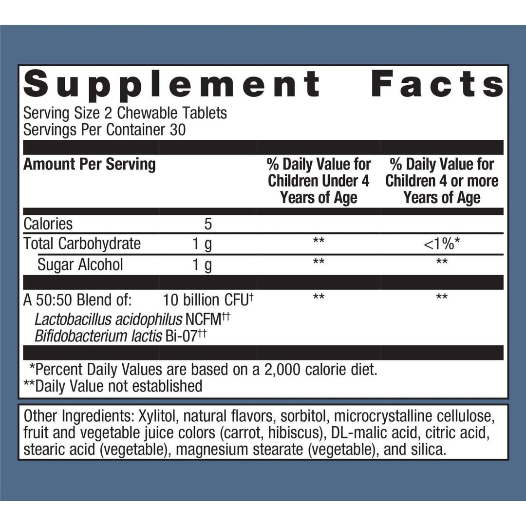 Metagenics MetaKids? Probiotic, Chewable Daily Probiotic Support*, 60 Count - The Oasis of Health