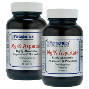 Metagenics Mg/K Aspartate Magnesium and Potassium 60 Tablets - TwinPak - The Oasis of Health