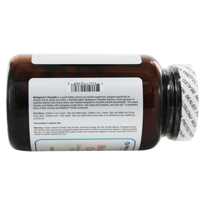 Metagenics Multigenics Chewable Orange - 90 Chewable Tablets - The Oasis of Health