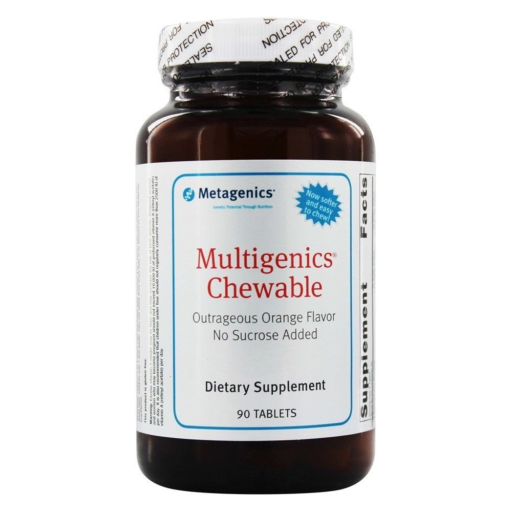 Metagenics Multigenics Chewable Orange - 90 Chewable Tablets - The Oasis of Health