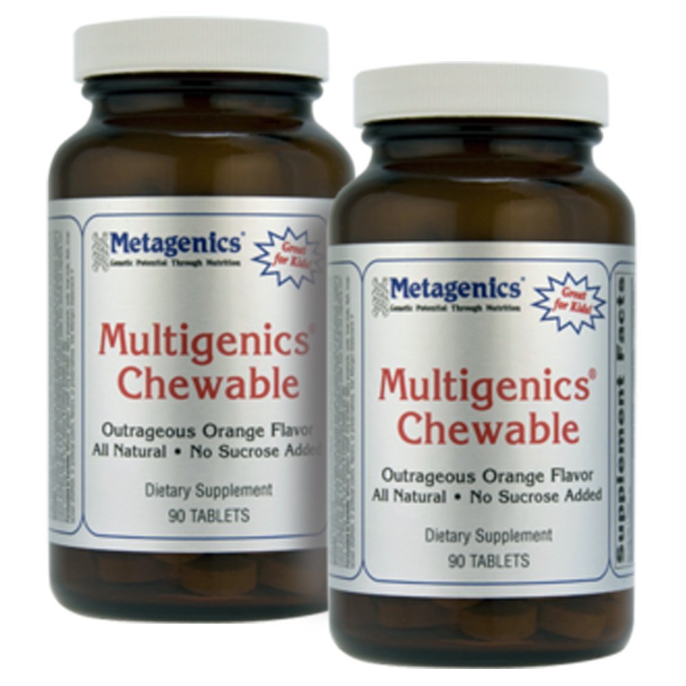 Metagenics Multigenics Chewable Orange Flavor 90 Tablets - TwinPak - The Oasis of Health