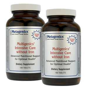 Metagenics Multigenics Intensive Care Without Iron 180 Tabs - TwinPak - The Oasis of Health
