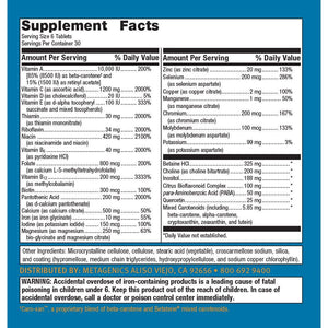 Metagenics Multigenics - Optimum Multiple Vitamin/Mineral Formula 30 Servings - The Oasis of Health