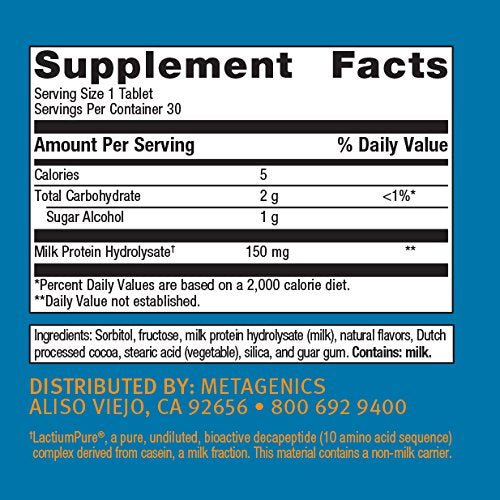 Metagenics NuSera Chocolate - 30 Chewable Tablets - The Oasis of Health