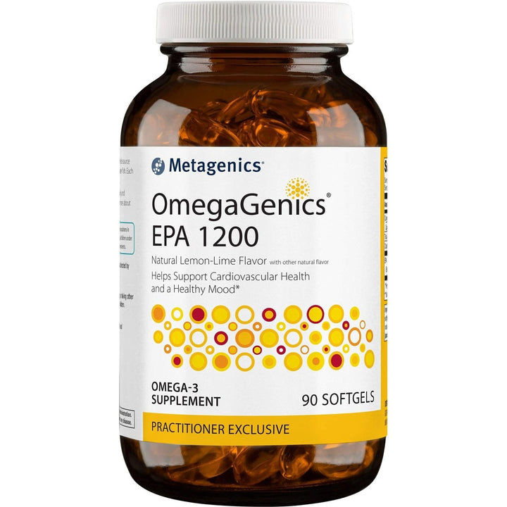 Metagenics OmegaGenics? EPA 1200 ? Omega - 3 Oil ? Daily Supplement to Support Cardiovascular Health &amp; Healthy Mood, 90 Count - The Oasis of Health
