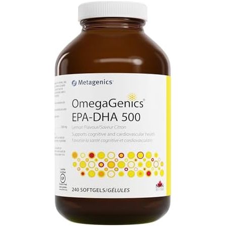 Metagenics OmegaGenics EPA - DHA 500 Lemon 120 Softgels - TwinPak - The Oasis of Health