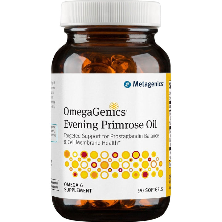 Metagenics OmegaGenics Evening Primrose Oil - Premium Source of Gamma - Linolenic Acid (GLA) - 90 Softgels - The Oasis of Health