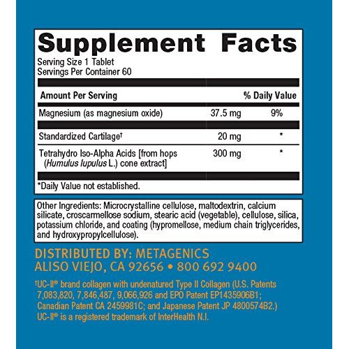 Metagenics OsteoVantiv Joint Support Supplement Helps Provide Joint Relief and Support Joint Felxibility - 60 Tablets - The Oasis of Health