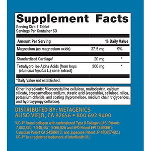 Metagenics OsteoVantiv Joint Support Supplement Helps Provide Joint Relief and Support Joint Felxibility - 60 Tablets - The Oasis of Health