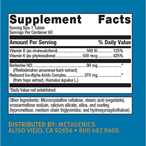 Metagenics Ostera Supplement with Vitamin D, K and Berberine to Promote Healthy Bone Remodeling in Postmenopausal Women - 60 Tablets - The Oasis of Health