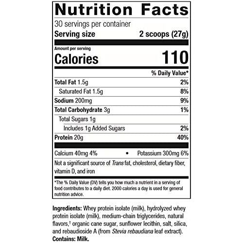 Metagenics Perfect Protein? Whey ? Cross - Flow Micro - Filtered Whey Isolate & Hydrolyzed Whey Protein | 30 Servings (Vanilla, 30 Servings) - The Oasis of Health