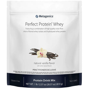 Metagenics Perfect Protein? Whey ? Cross - Flow Micro - Filtered Whey Isolate & Hydrolyzed Whey Protein | 30 Servings (Vanilla, 30 Servings) - The Oasis of Health