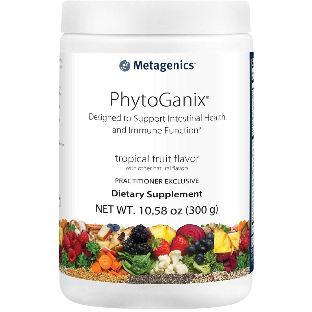 Metagenics PhytoGanix? ? Organic Fruit & Vegetable Superfood Powder Blend ? Tropical Fruit Flavor ? 29 Servings - The Oasis of Health
