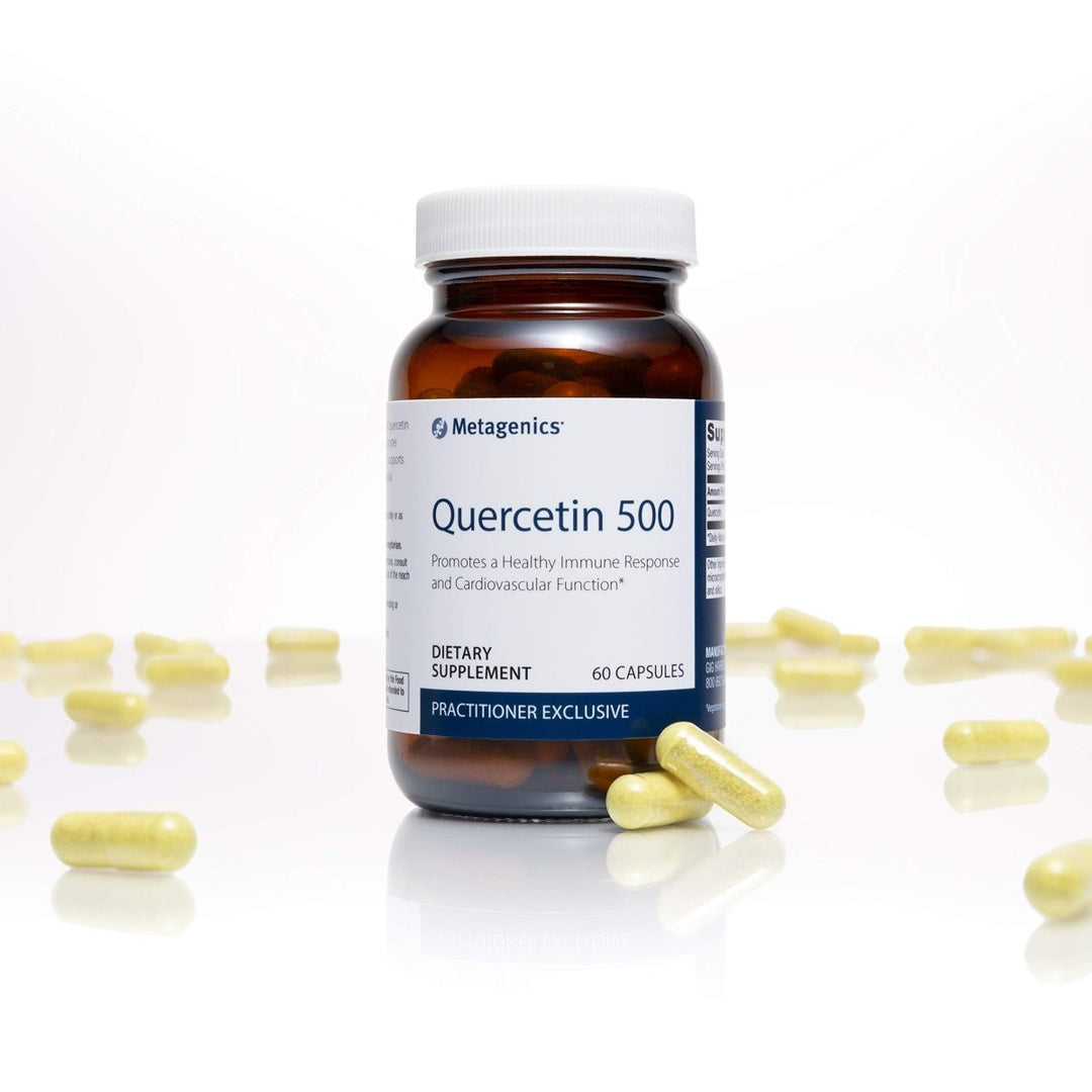 Metagenics Quercetin 500mg Capsule Supplement Helps Promote a Healthy Immune Response and Cardiovascular Function - 60 Capsules - The Oasis of Health