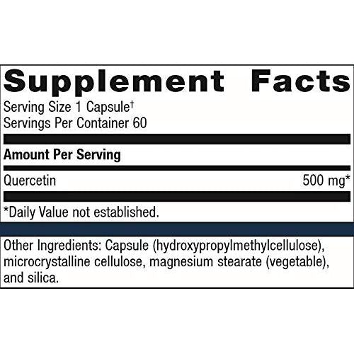 Metagenics Quercetin 500mg Capsule Supplement Helps Promote a Healthy Immune Response and Cardiovascular Function - 60 Capsules - The Oasis of Health