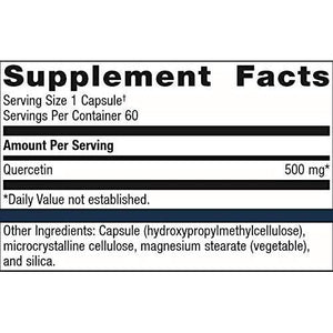 Metagenics Quercetin 500mg Capsule Supplement Helps Promote a Healthy Immune Response and Cardiovascular Function - 60 Capsules - The Oasis of Health