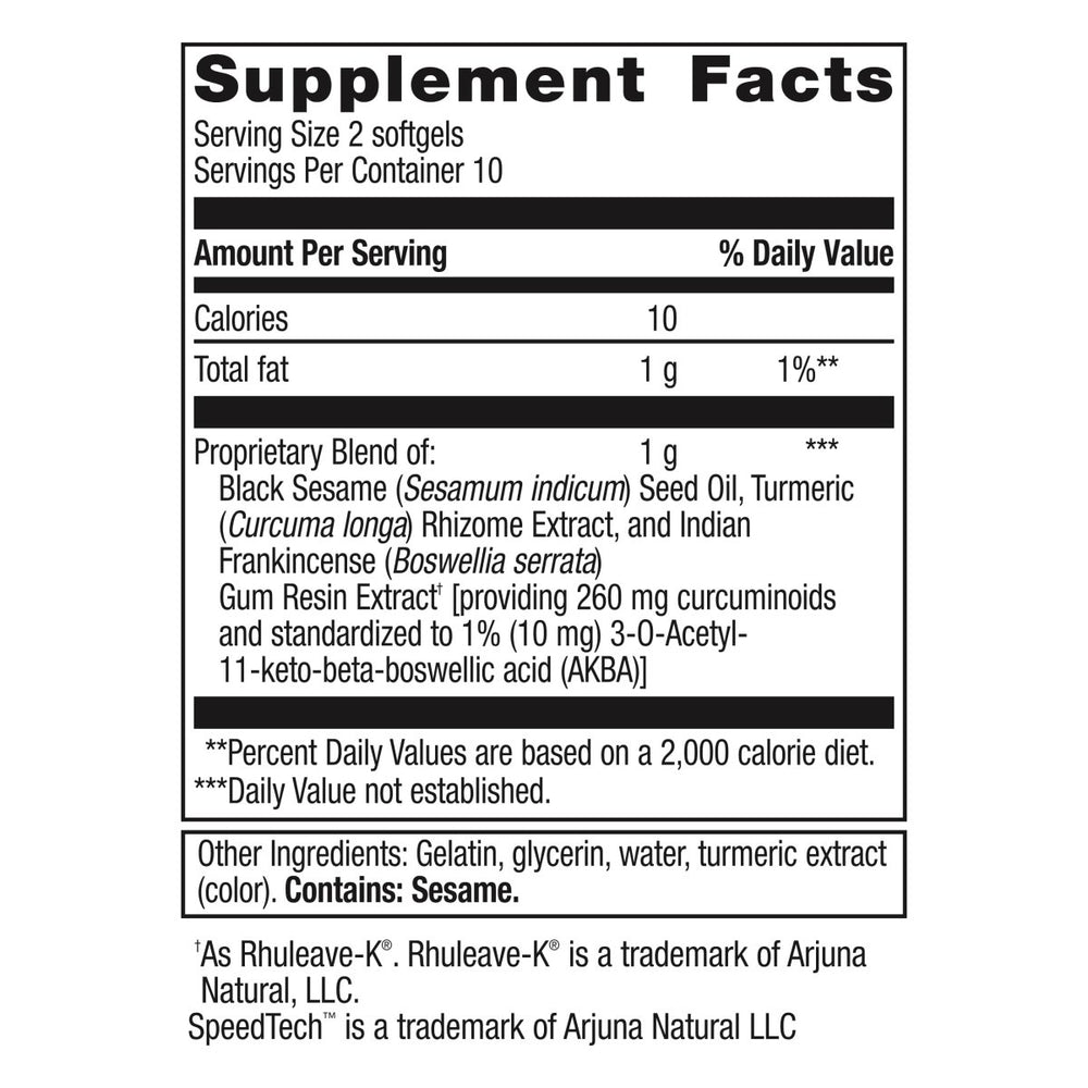 Metagenics Rapid Relief - Herbal Supplement for Occasional Discomfort in The Back, Joints & Muscles* - Includes Turmeric & Boswellia Extract - 20 Softgels - The Oasis of Health