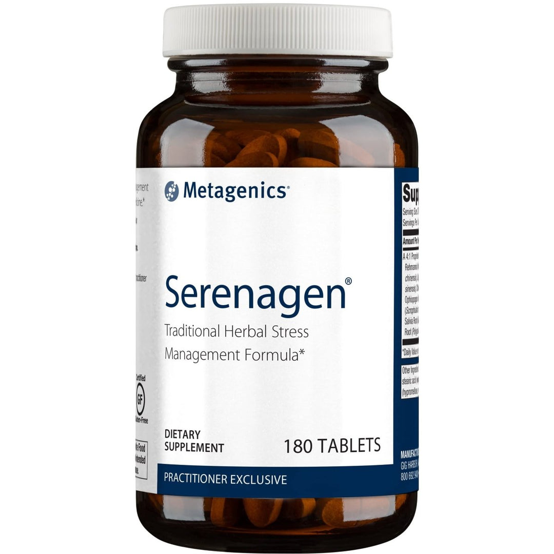 Metagenics Serenagen, Traditional Herbal Stress Management Formula with Asian Ginseng Root to Help Adjust to Stressful Environmental Challenges - 180 Tablets - The Oasis of Health