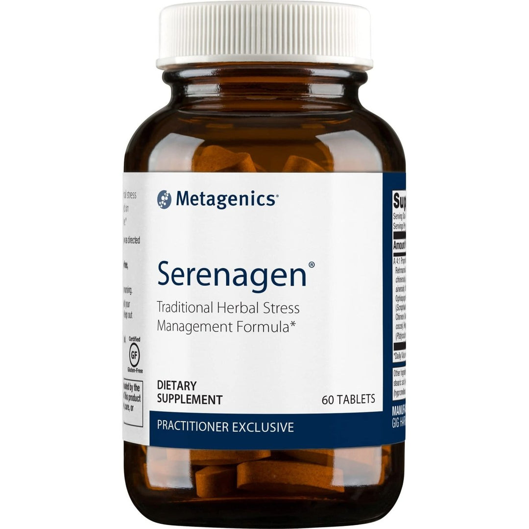 Metagenics Serenagen, Traditional Herbal Stress Management Formula with Asian Ginseng Root to Help Adjust to Stressful Environmental Challenges - 60 Tablets - The Oasis of Health