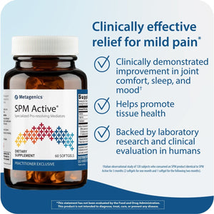 Metagenics SPM Active - Specialized Pro Resolving Mediators for Healthy Tissue Function and Immune Support - 60 Count - The Oasis of Health