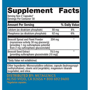 Metagenics - SulforaClear, 60 Count - The Oasis of Health