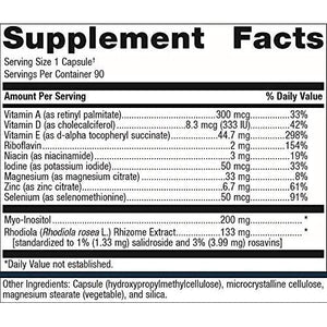 Metagenics Thyrosol - Vitamin and Mineral Supplement to Support Healthy Thyroid Function and Stress Related Fatigue - 90 Capsules - The Oasis of Health