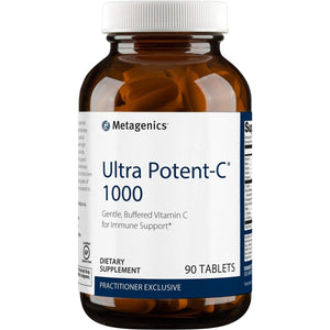 Metagenics Ultra Potent - C Vitamin C 1000mg - Gentle, Buffered Vitamin C Supplement for Immune Support, Designed to Help Prevent Stomach Upset - 90 Count - The Oasis of Health