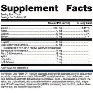 Metagenics Ultra Potent - C Vitamin C 1000mg - Gentle, Buffered Vitamin C Supplement for Immune Support, Designed to Help Prevent Stomach Upset - 90 Count - The Oasis of Health
