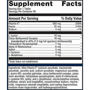 Metagenics Ultra Potent - C Vitamin C 500mg - 90 Count - The Oasis of Health