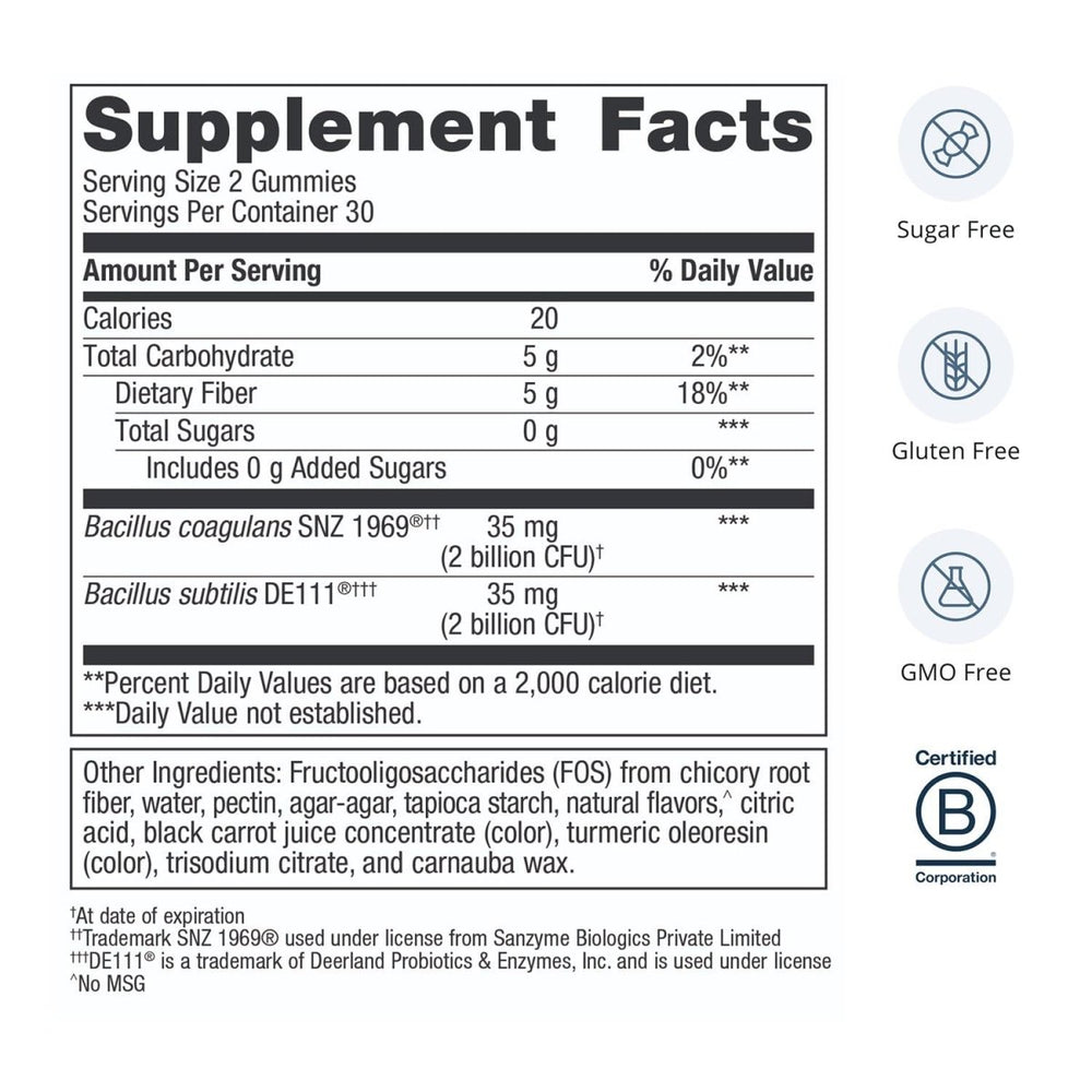 Metagenics - UltraFlora 3 in 1 Daily Probiotic Supplement to Support Gut and Immune Health for Adults and Children* - 60 Gummies - The Oasis of Health