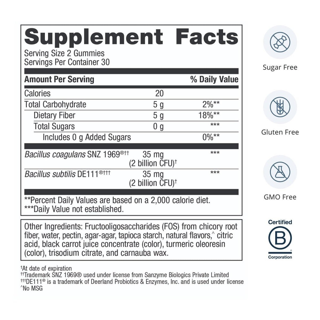 Metagenics - UltraFlora 3 in 1 Daily Probiotic Supplement to Support Gut and Immune Health for Adults and Children* - 60 Gummies - The Oasis of Health