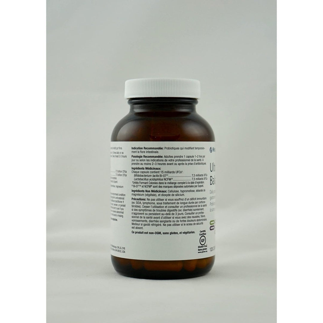 Metagenics UltraFlora Balance - Daily Probiotic for Immune Support and Digestive Health, Designed to Support a Healthy Intestinal Environment - 120 Count - The Oasis of Health