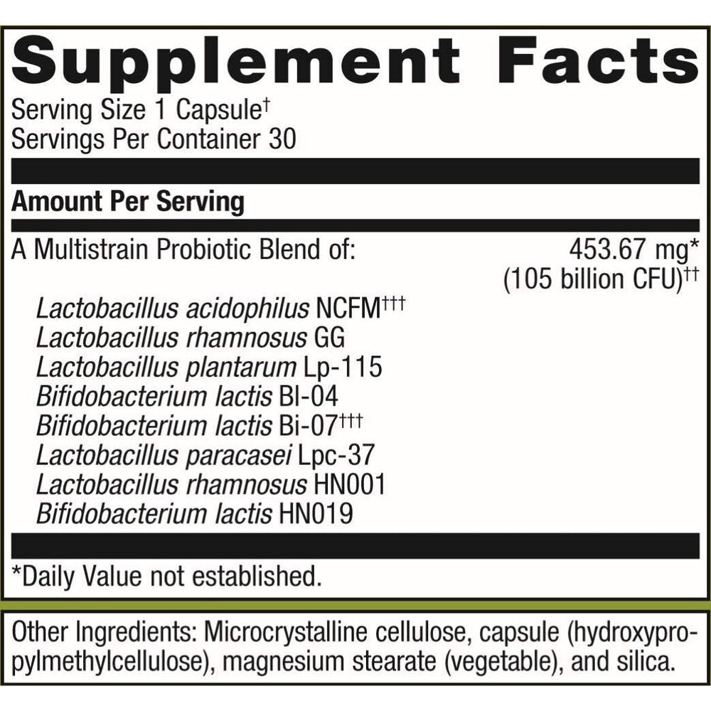 Metagenics UltraFlora BiomePro, Daily Multistrain Probiotic Supplement to Help Support Gastrointestinal and Immune Health - 30 Capsules, 1 Month Supply - The Oasis of Health