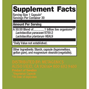 Metagenics UltraFlora? Immune Booster ? Daily Probiotic ? Healthy Nasal, Sinus, & Respiratory Function* | 30 Count - The Oasis of Health