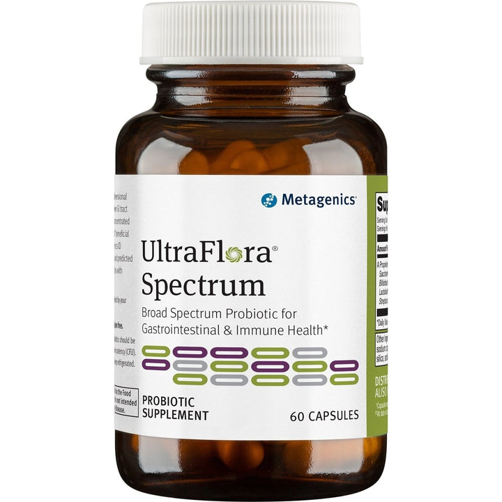 Metagenics UltraFlora Spectrum - Daily Probiotic - Gastrointestinal &amp; Immune Support | 60 Count - The Oasis of Health