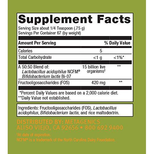 Metagenics UltraFlora? Synergy ? Daily Probiotic ? Immune Health & Digestive Support - Prebiotic* | 67 Servings - The Oasis of Health