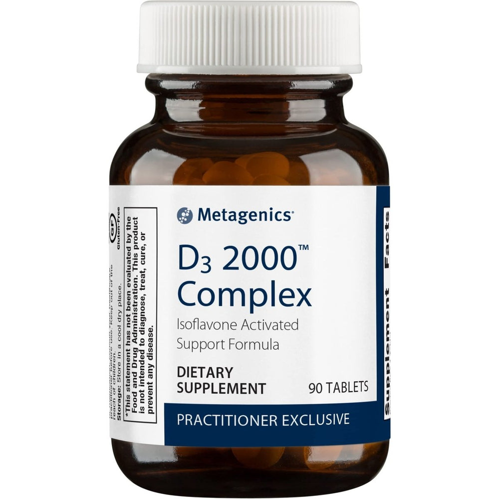 Metagenics Vitamin D3 2000 IU Complex - Vitamin D Supplement for Healthy Bone Formation, Cardiovascular Health, and Immune Support - 90 Count - The Oasis of Health