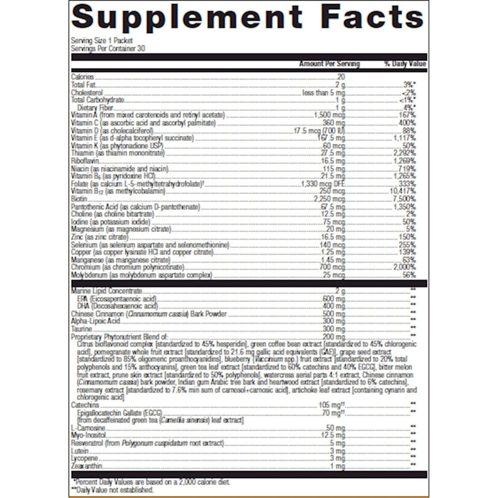 Metagenics Wellness Essentials? Healthy Balance - 30 Packets. Targeted Multifaceted Health Support - The Oasis of Health