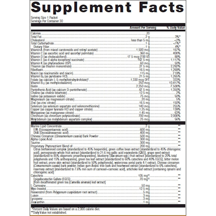 Metagenics Wellness Essentials? Healthy Balance - 30 Packets. Targeted Multifaceted Health Support - The Oasis of Health