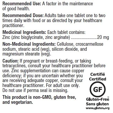 Metagenics Zinc A.G. Tablets - 180 Count - The Oasis of Health